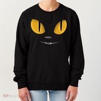 Happy Halloween Cat Eyes Spooky Scary Cat Face Women's Sweatshirt thumb 0