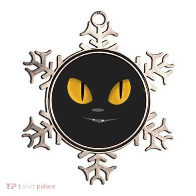 Happy Halloween Cat Eyes Spooky Scary Cat Face Ornament