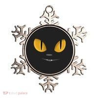 Happy Halloween Cat Eyes Spooky Scary Cat Face Ornament thumb 0