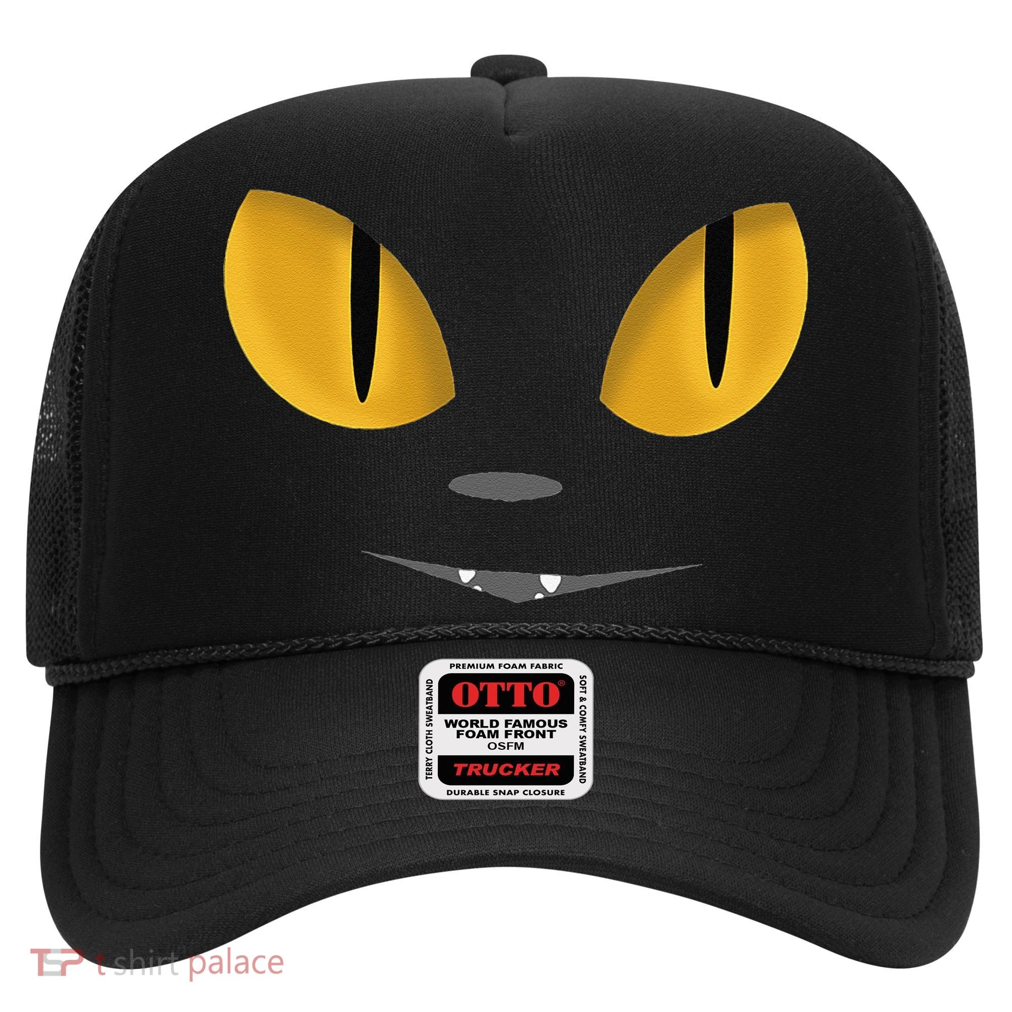 Happy Halloween Cat Eyes Spooky Scary Cat Face Hat