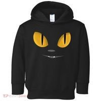 Happy Halloween Cat Eyes Spooky Scary Cat Face Toddler Hoodie thumb 0
