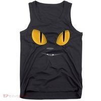 Happy Halloween Cat Eyes Spooky Scary Cat Face Tank Top thumb 0