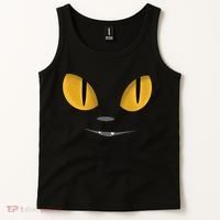 Happy Halloween Cat Eyes Spooky Scary Cat Face Tank Top thumb 2