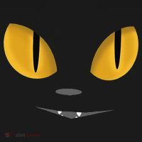 Happy Halloween Cat Eyes Spooky Scary Cat Face Visor thumb 3
