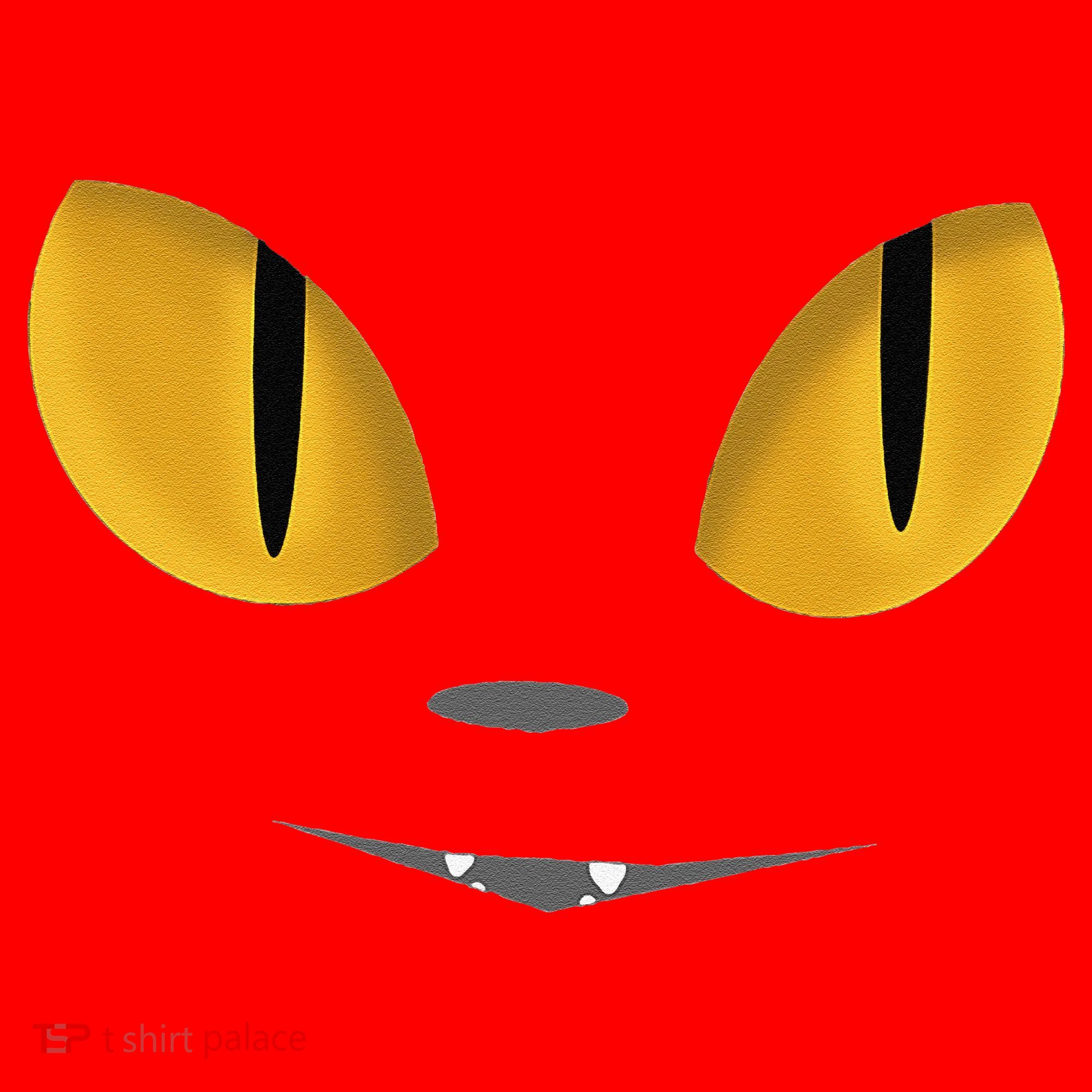 Happy Halloween Cat Eyes Spooky Scary Cat Face Santa Hat