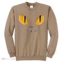 Happy Halloween Cat Eyes Spooky Scary Cat Face Sweatshirt thumb 0