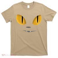 Happy Halloween Cat Eyes Spooky Scary Cat Face T-Shirt thumb 0