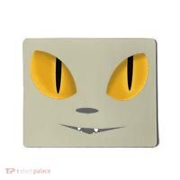 Happy Halloween Cat Eyes Spooky Scary Cat Face Mousepad thumb 0