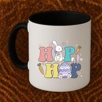 Hip Hop Cute Easter Bunny Coffee Mug thumb 2