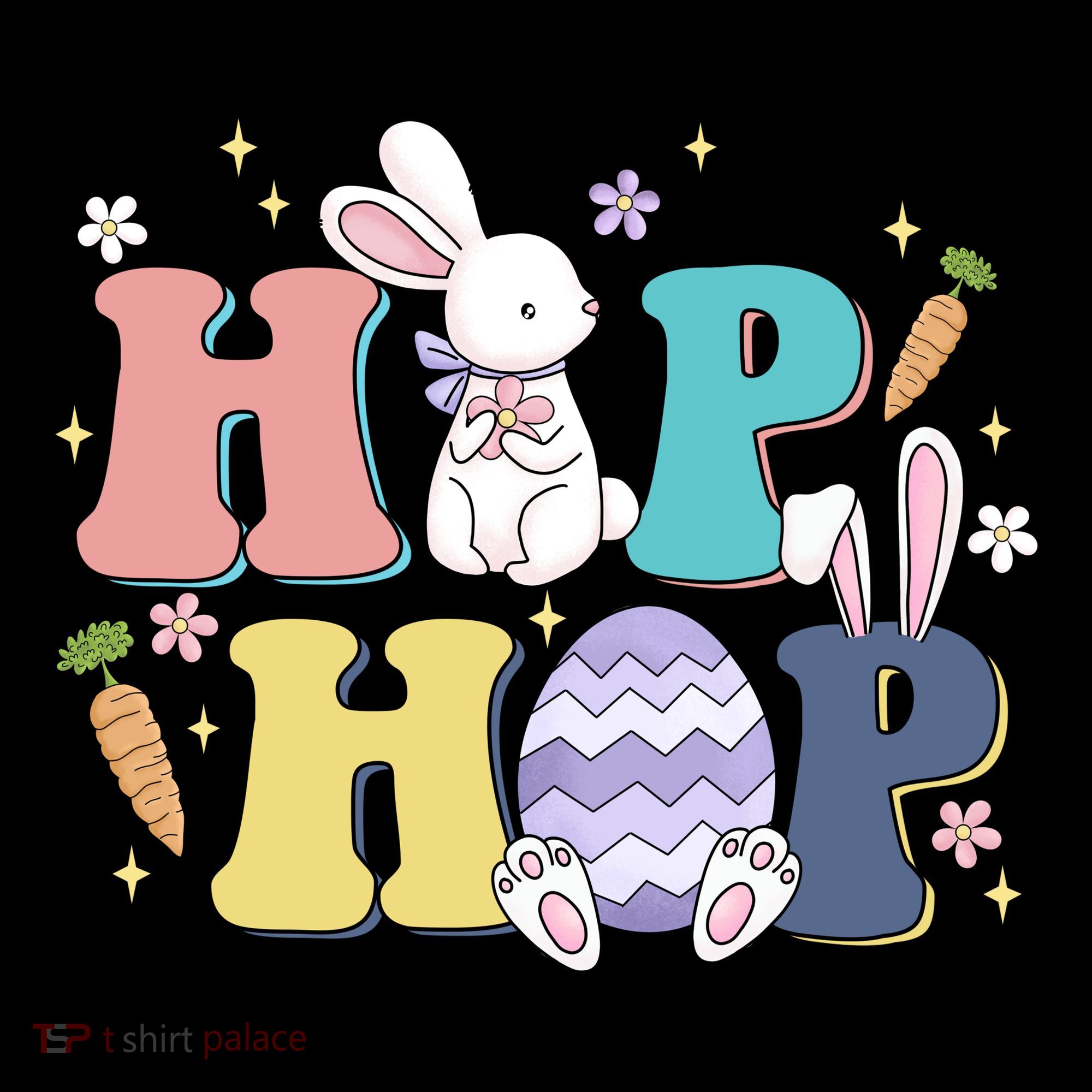 Hip Hop Cute Easter Bunny Women's Hoodie