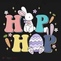 Hip Hop Cute Easter Bunny Women's Hoodie thumb 2