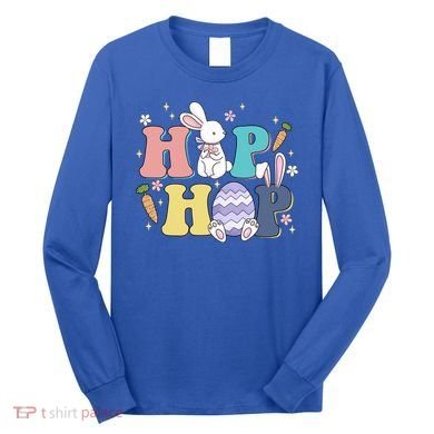 Hip Hop Cute Easter Bunny Long Sleeve Shirt