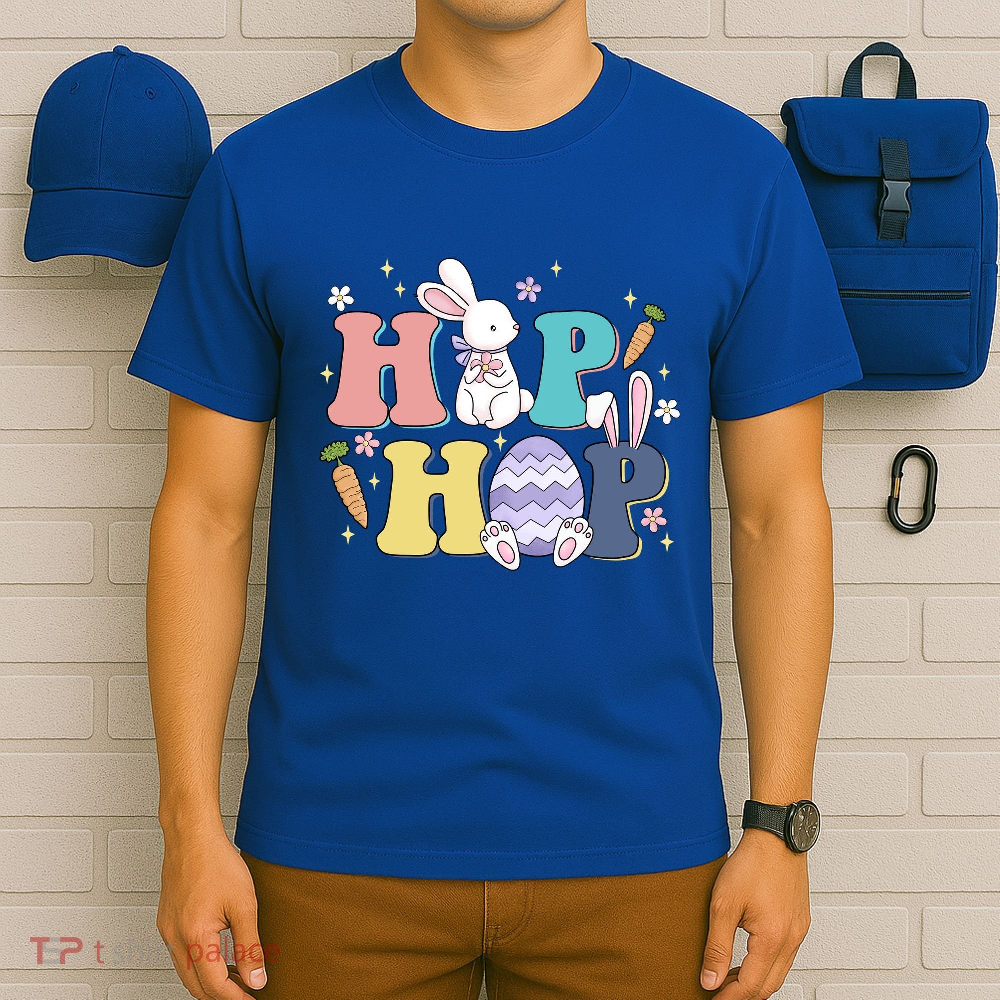 Hip Hop Cute Easter Bunny T-Shirt