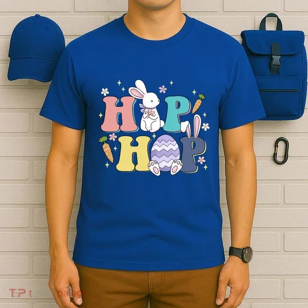 Hip Hop Cute Easter Bunny T-Shirt