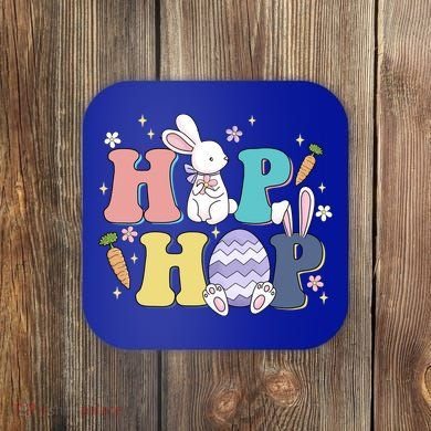 Hip Hop Cute Easter Bunny Coaster