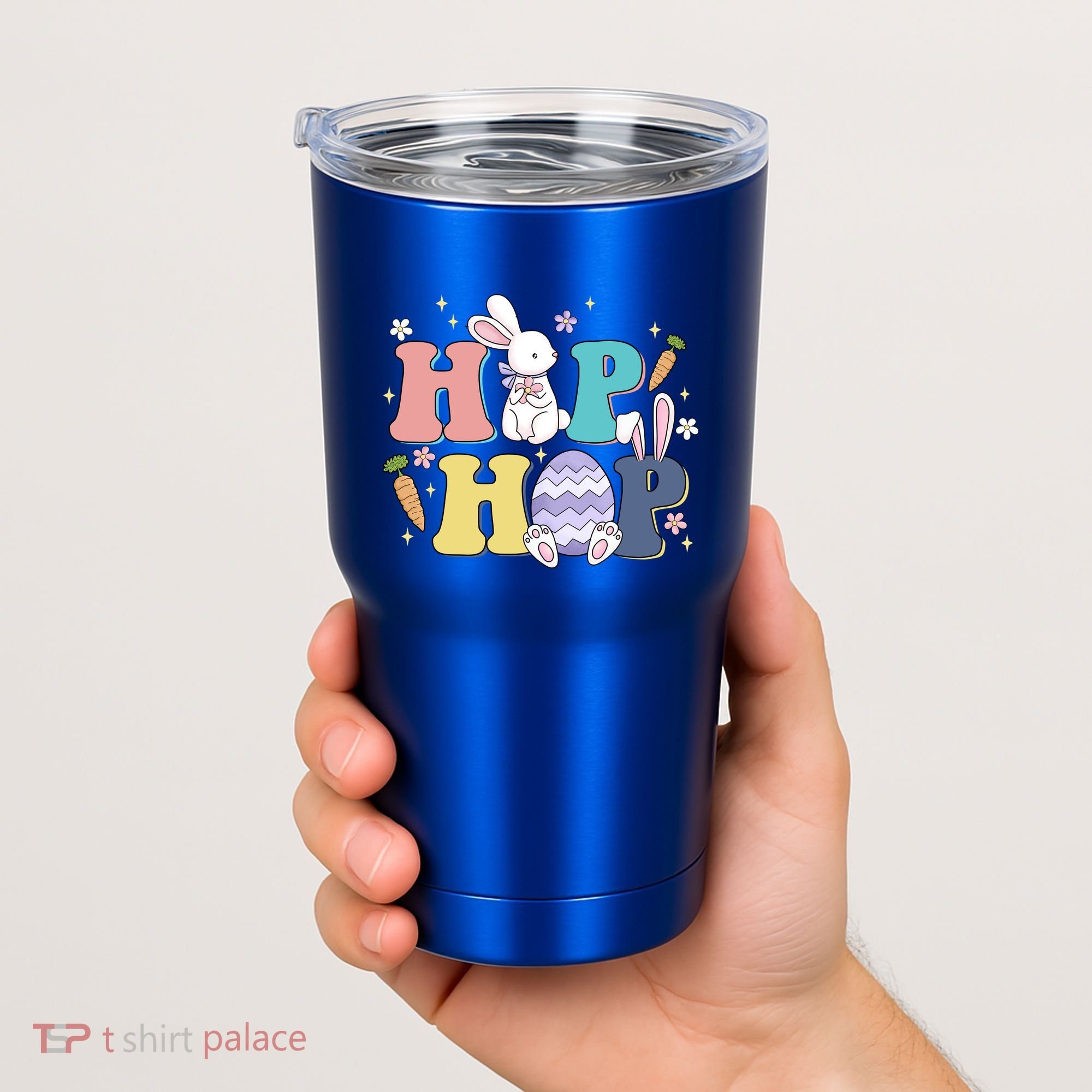 Hip Hop Cute Easter Bunny Tumbler