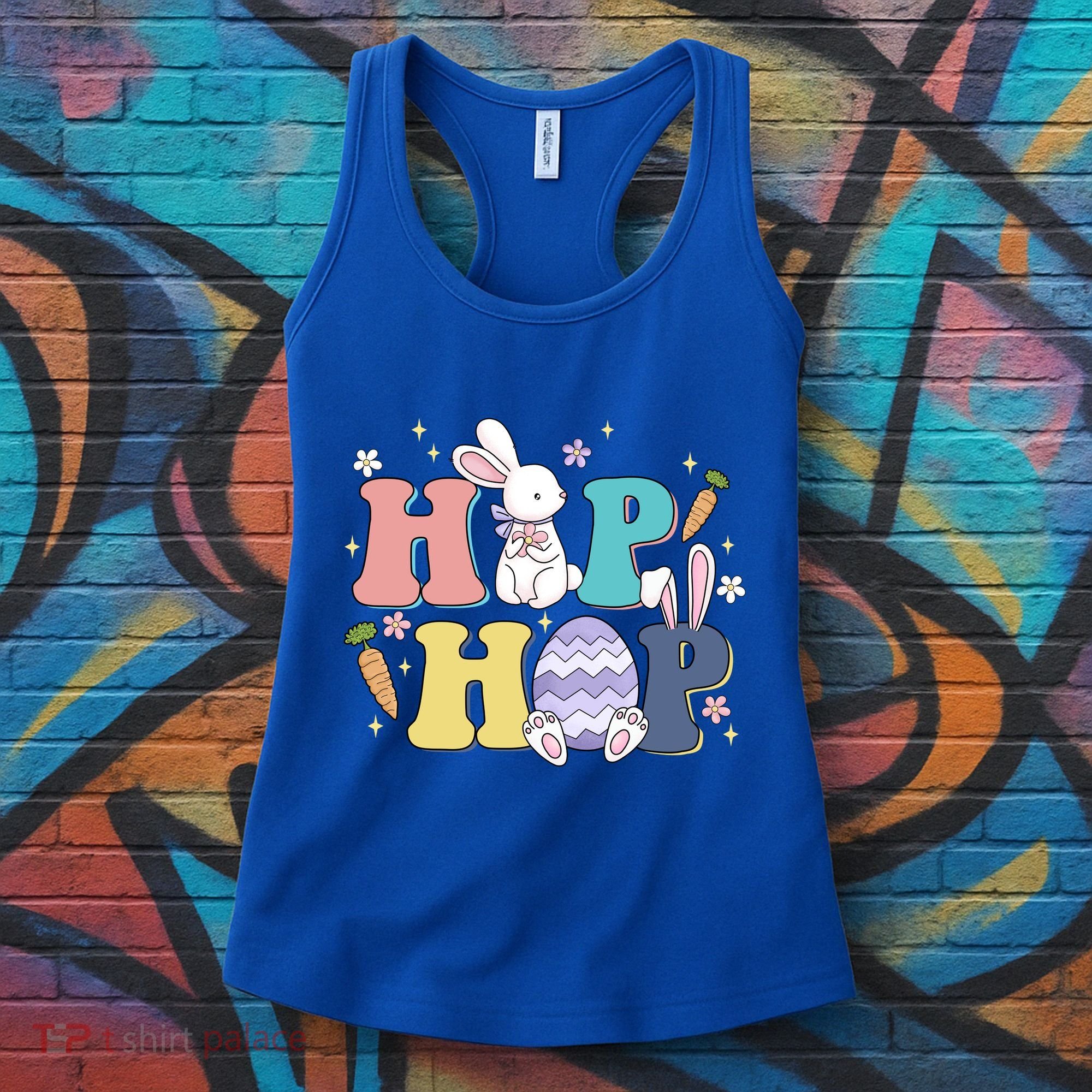Hip Hop Cute Easter Bunny Women's Tank Top
