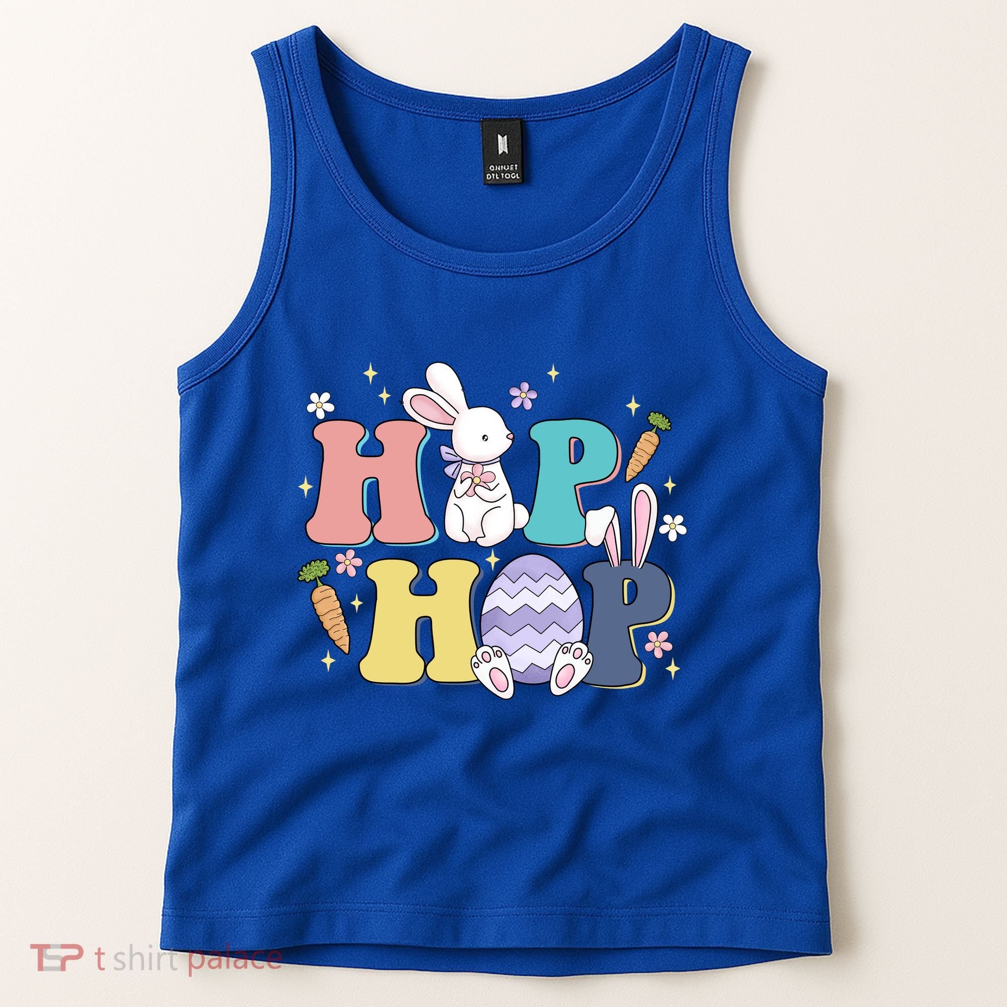 Hip Hop Cute Easter Bunny Tank Top