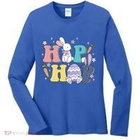 Hip Hop Cute Easter Bunny Women's Long Sleeve Shirt thumb 0