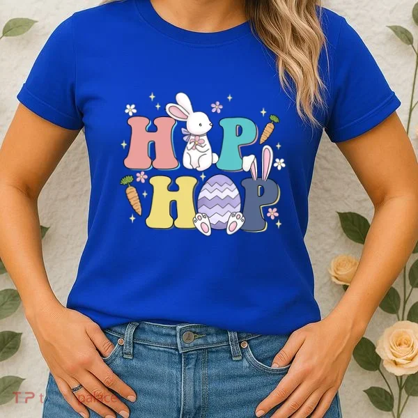 Hip Hop Cute Easter Bunny Women's T-Shirt