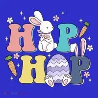 Hip Hop Cute Easter Bunny Women's T-Shirt thumb 6