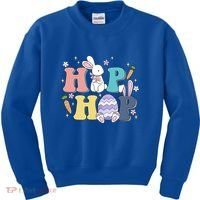 Hip Hop Cute Easter Bunny Kids Sweatshirt thumb 0
