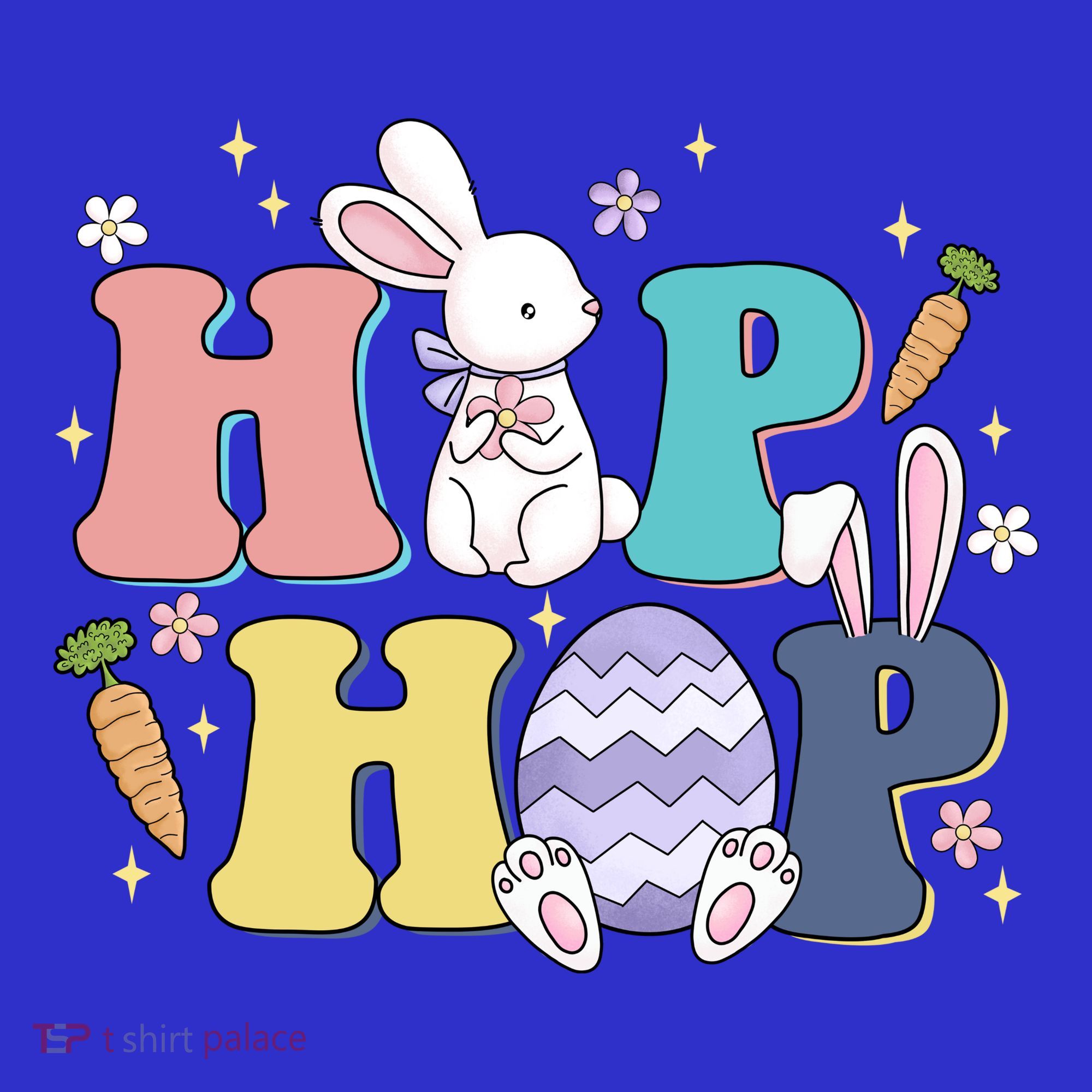 Hip Hop Cute Easter Bunny Kids Sweatshirt