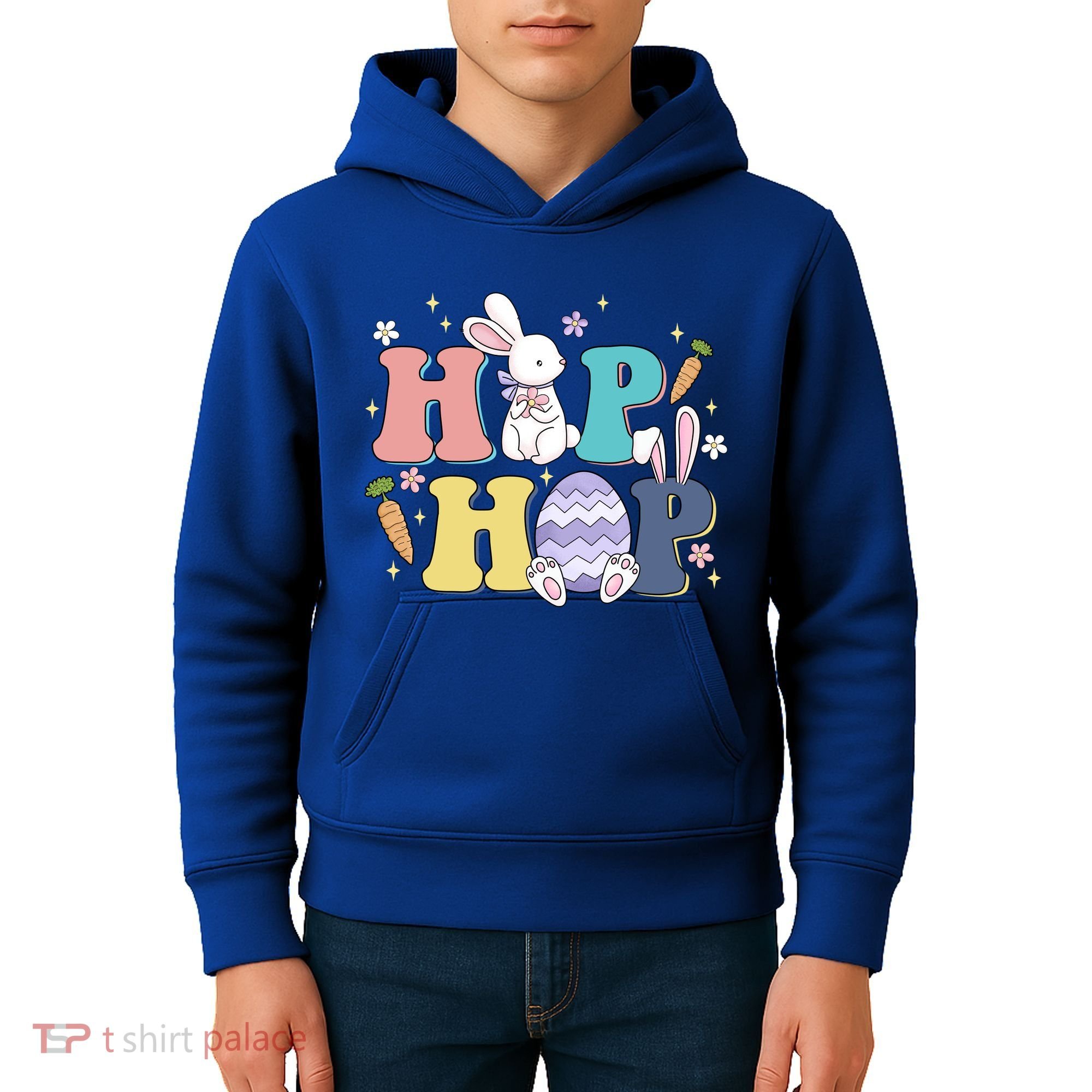 Hip Hop Cute Easter Bunny Kids Hoodie