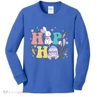 Hip Hop Cute Easter Bunny Kids Long Sleeve Shirt thumb 0