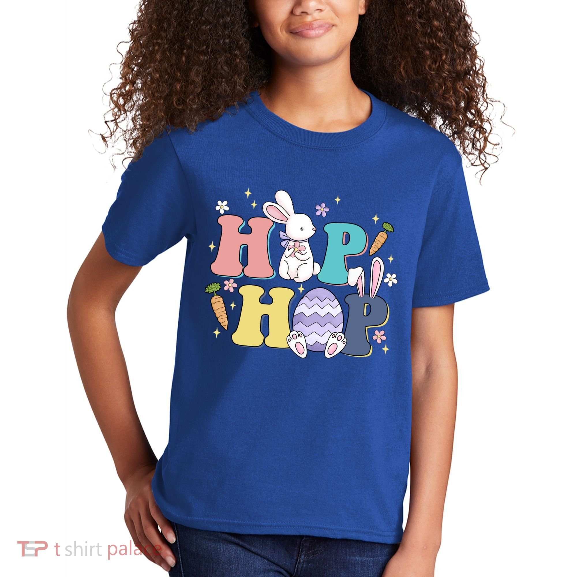 Hip Hop Cute Easter Bunny Kids T-Shirt
