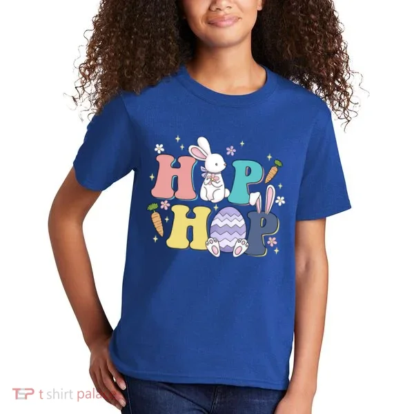Hip Hop Cute Easter Bunny Kids T-Shirt