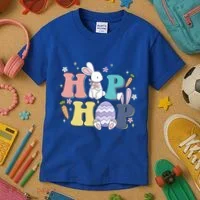 Hip Hop Cute Easter Bunny Kids T-Shirt thumb 3