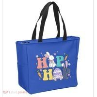 Hip Hop Cute Easter Bunny Tote Bag thumb 2