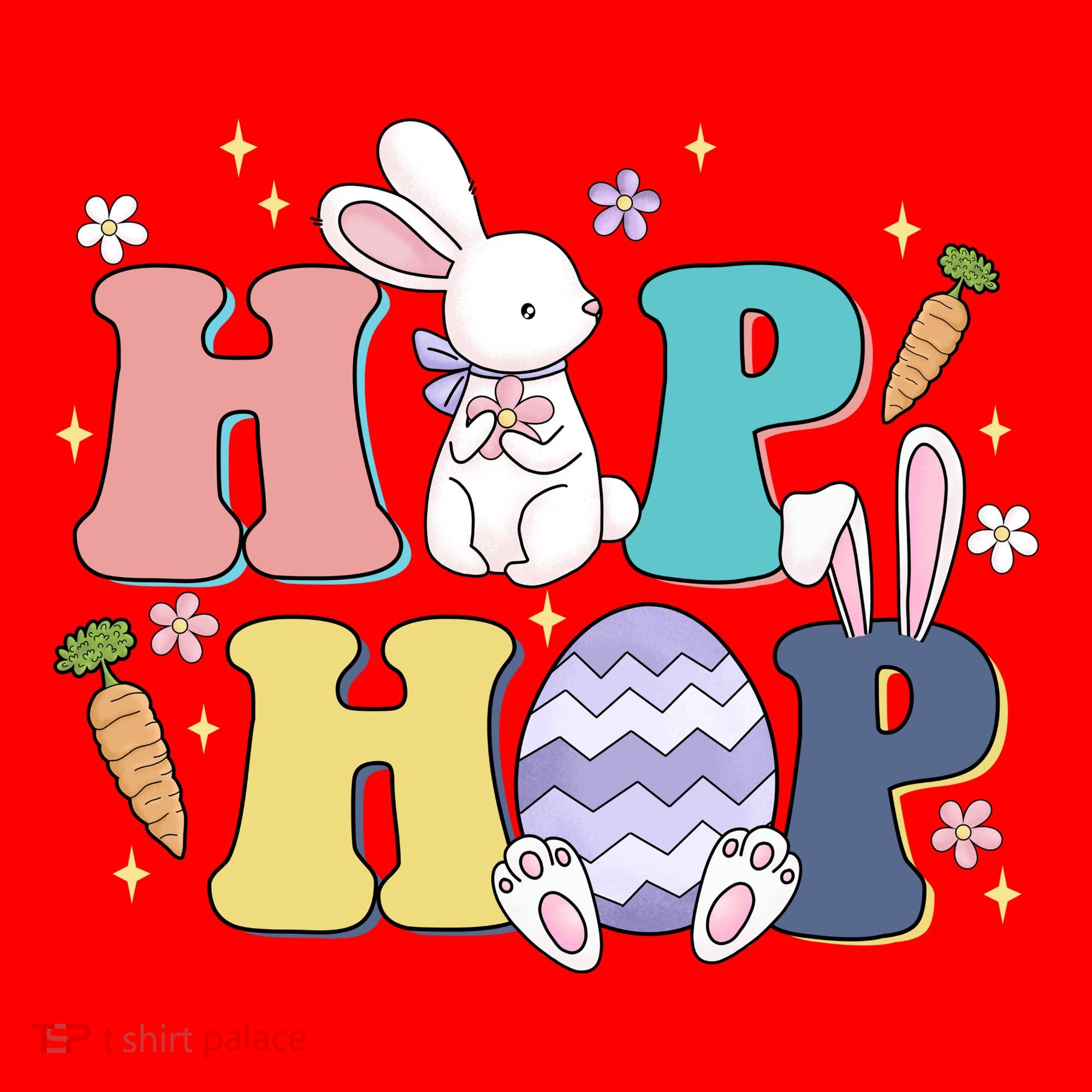 Hip Hop Cute Easter Bunny Santa Hat