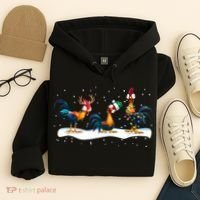 Hei Hei Chicken Christmas Hoodie thumb 4