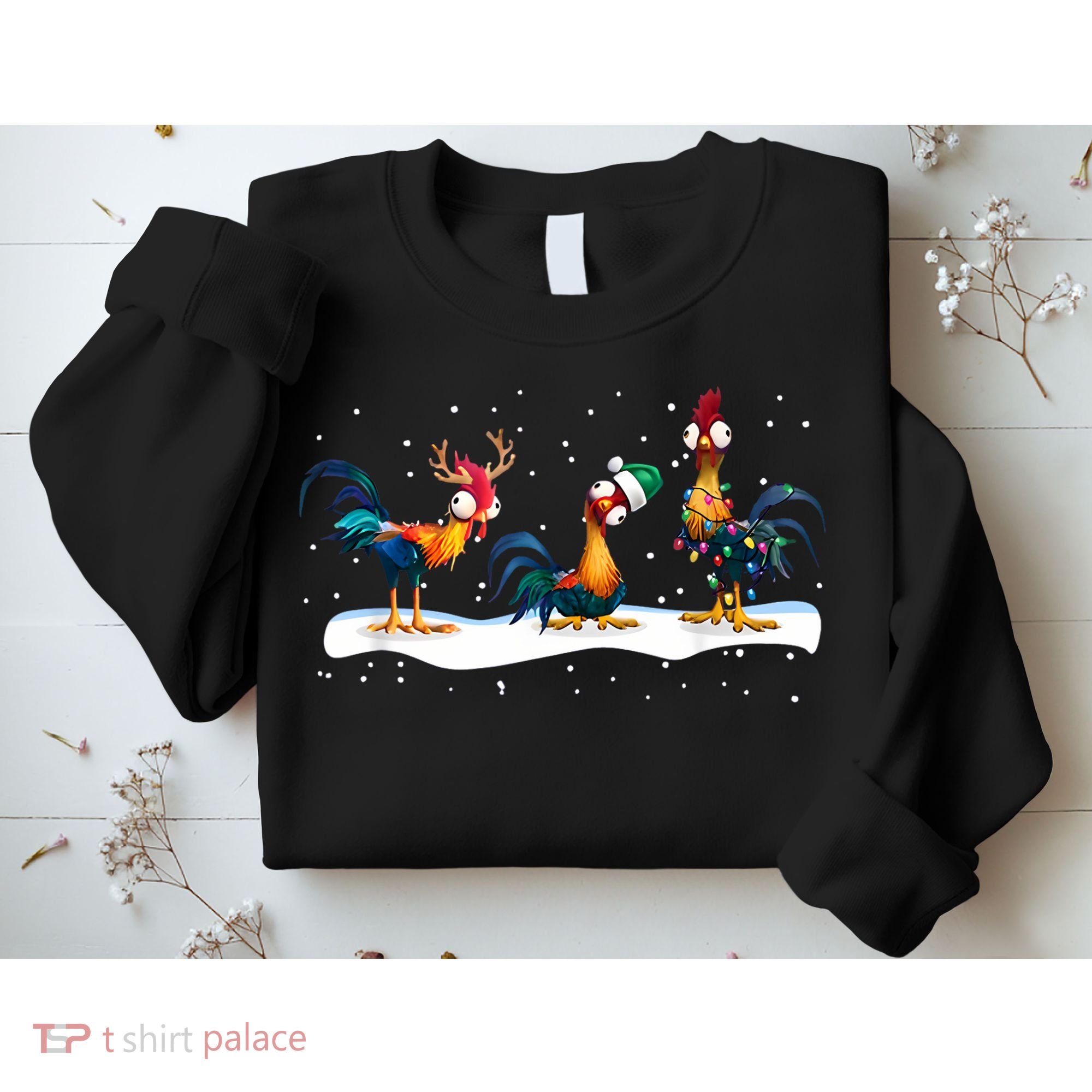 Hei Hei Chicken Christmas Sweatshirt