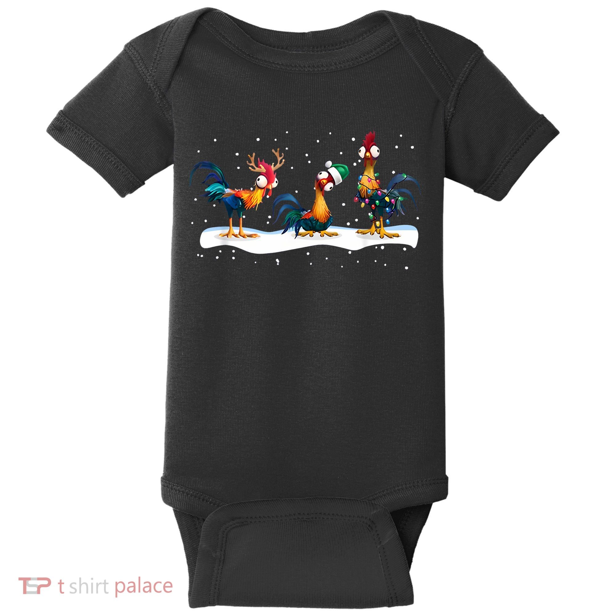 Hei Hei Chicken Christmas Baby Bodysuit