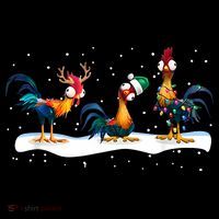 Hei Hei Chicken Christmas Baby Bodysuit thumb 2