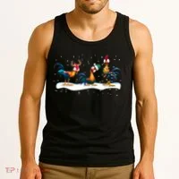 Hei Hei Chicken Christmas Tank Top thumb 3