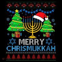 Happy Hanukkah Christmas Santa Hat Coffee Mug thumb 5
