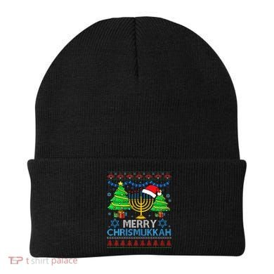 Happy Hanukkah Christmas Santa Hat Beanie