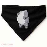 Hippo Hippopotamus Costume Gift USA-Made Doggie Bandana thumb 0