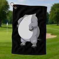 Hippo Hippopotamus Costume Gift Golf Towel thumb 1