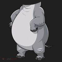 Hippo Hippopotamus Costume Gift Golf Towel thumb 3