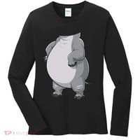 Hippo Hippopotamus Costume Gift Women's Long Sleeve Shirt thumb 0
