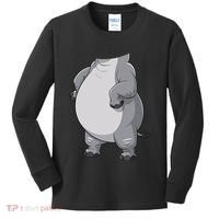 Hippo Hippopotamus Costume Gift Kids Long Sleeve Shirt thumb 0