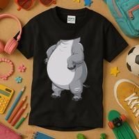 Hippo Hippopotamus Costume Gift Kids T-Shirt thumb 3