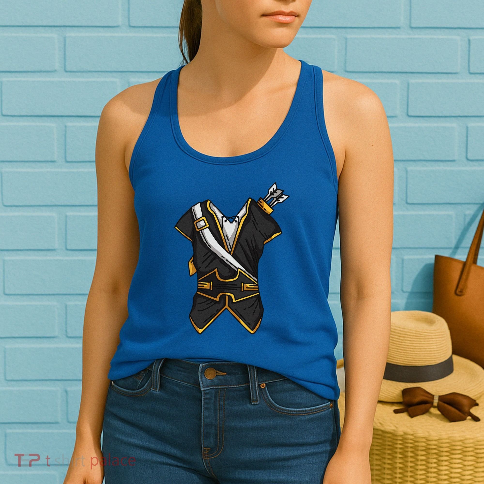 Huntsman Hunter Cool Lazy Easy Cosplay Halloween Costume Women's Tank Top