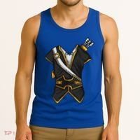 Huntsman Hunter Cool Lazy Easy Cosplay Halloween Costume Tank Top thumb 3