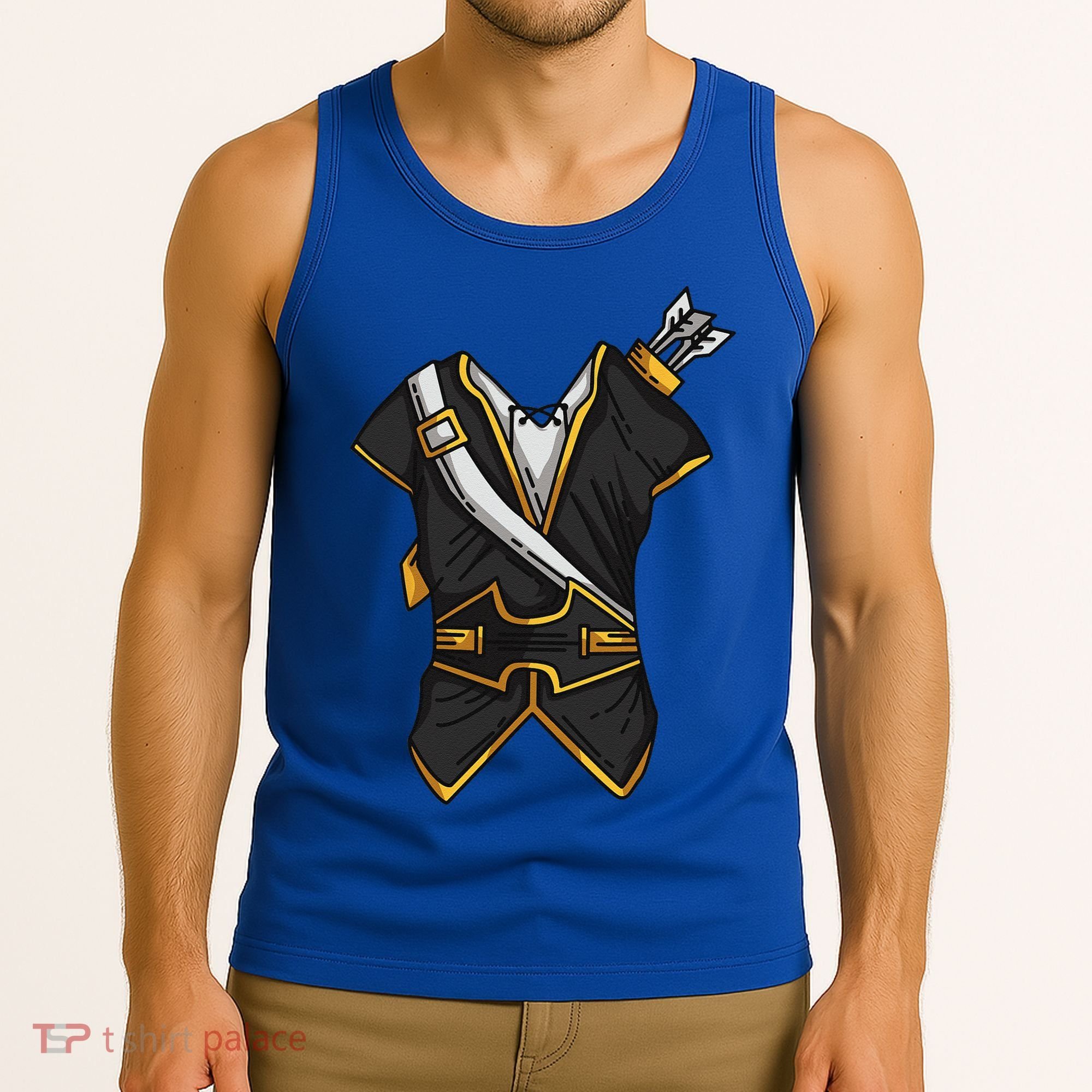 Huntsman Hunter Cool Lazy Easy Cosplay Halloween Costume Tank Top